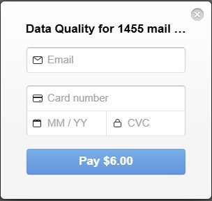 Enter Email address for completed file to be emailed