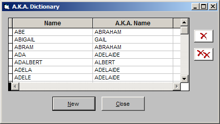 AKA Dictionary Window