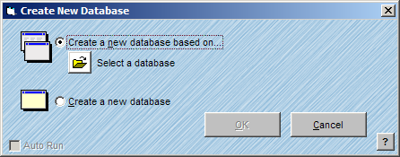 Create New Database Window