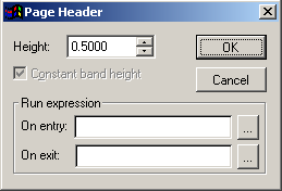 Page Header Height Window