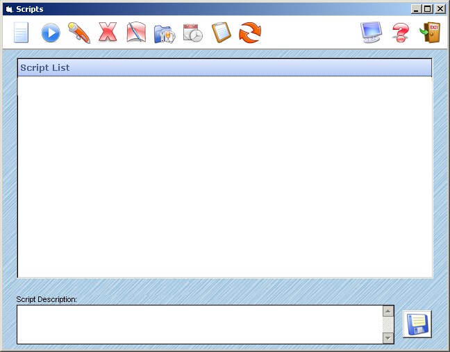 Scripts Window